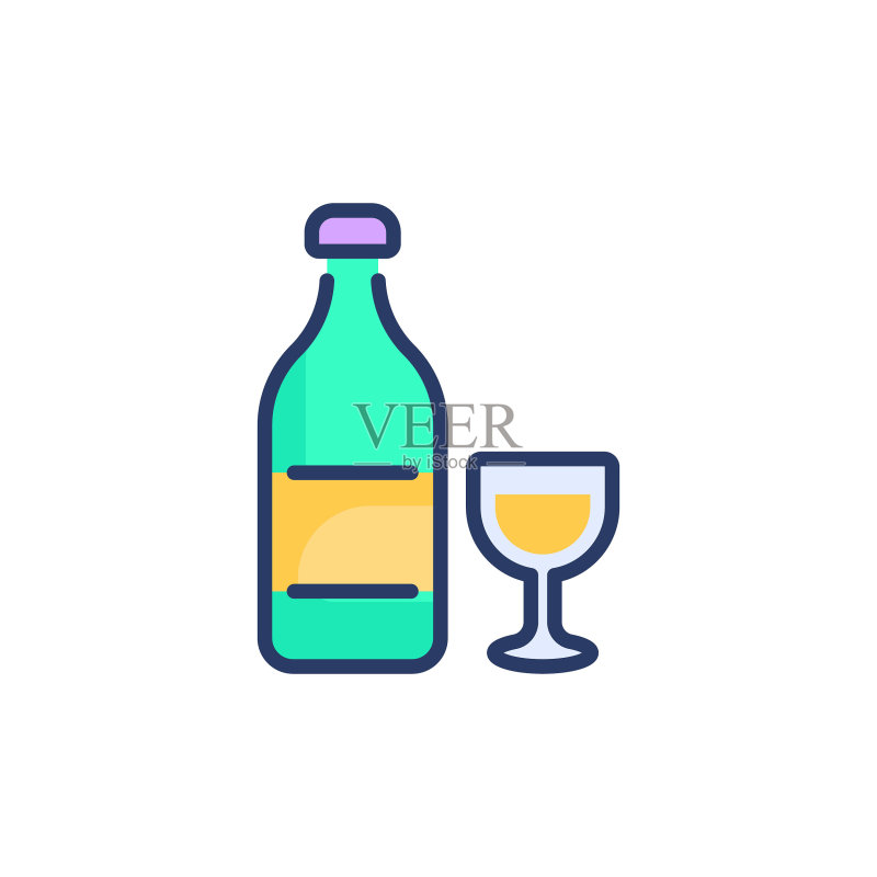 矢量葡萄酒图标标志图标素材