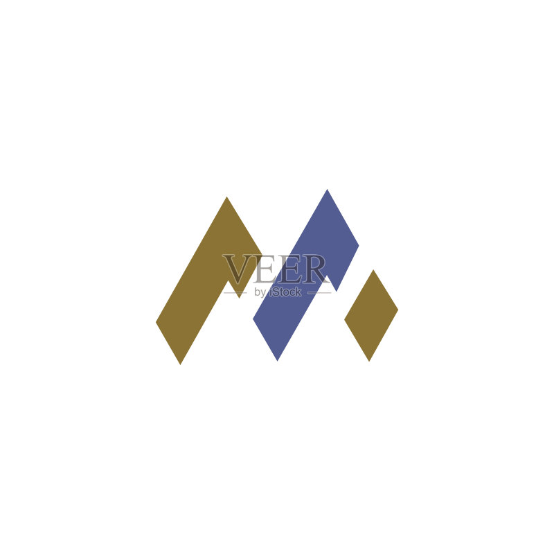 首字母m或mm标志设计模板图标素材
