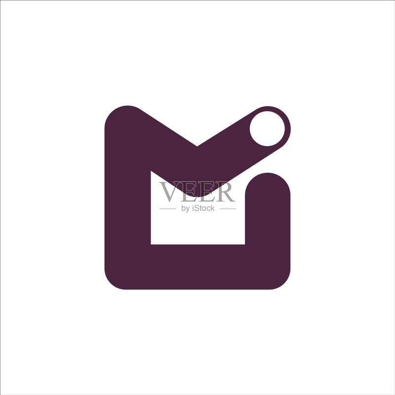 MI或IM字母标志设计模板图标素材
