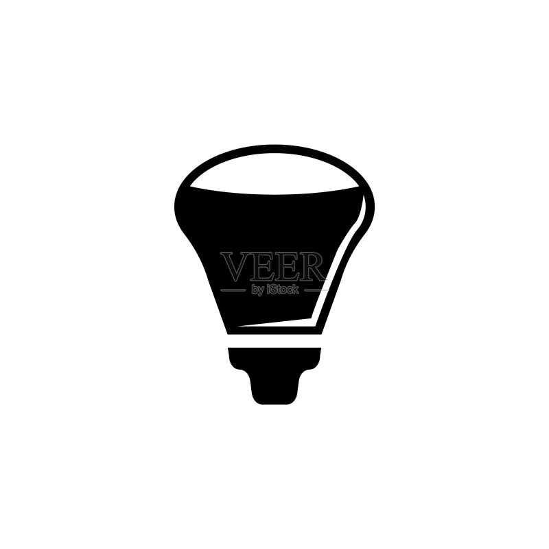 LED灯泡二极管节能灯扁平图标图标素材