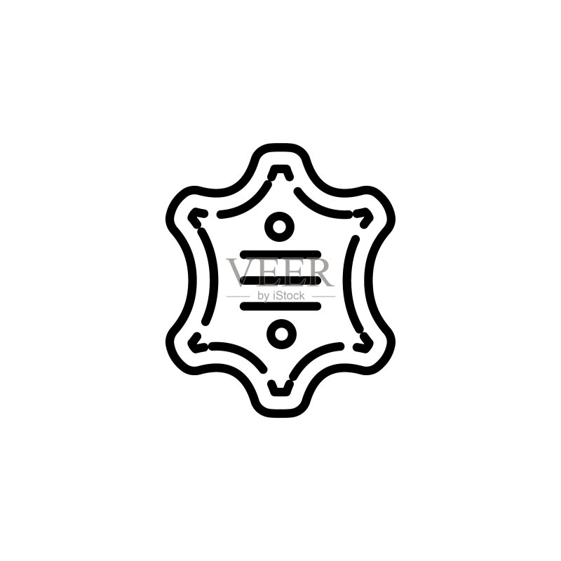 矢量皮革图标。标志图标素材