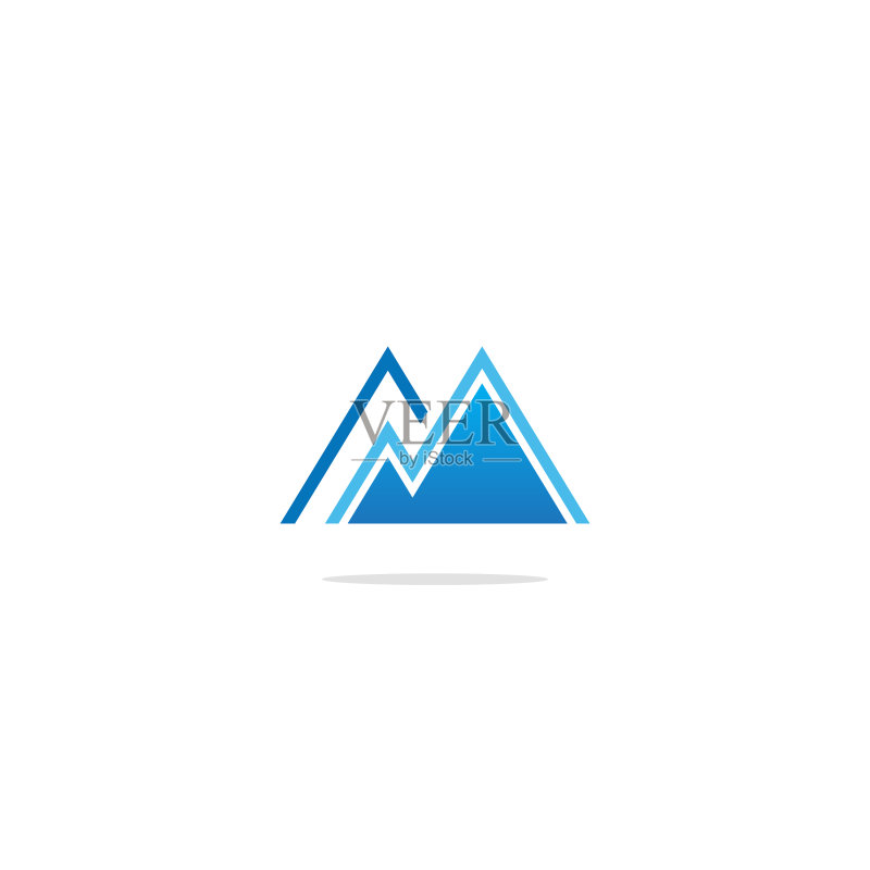 三角形山峰logo图标素材
