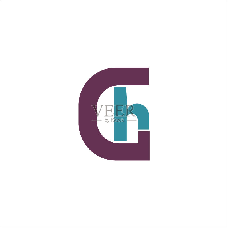 字母GH或HG标志设计模板图标素材