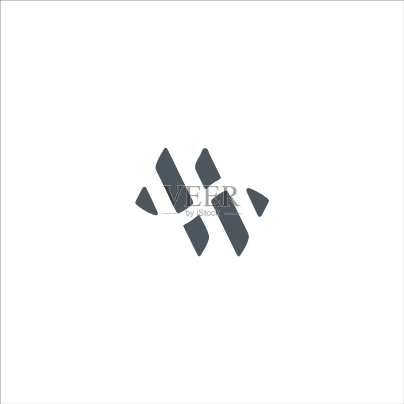 首字母MW或WM Logo设计模板图标素材