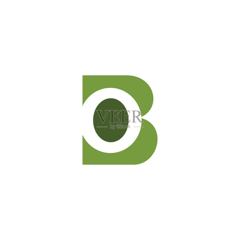 首字母OB或BO标志设计图标素材