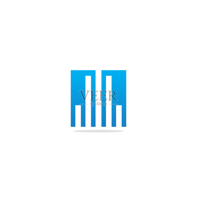 方形线条抽象商业logo图标素材