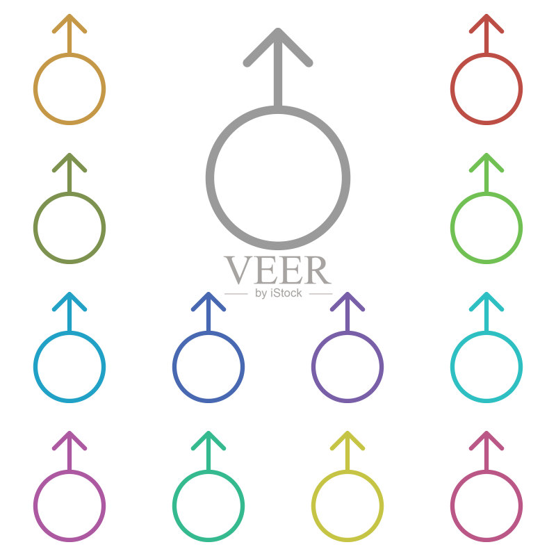 箭头性别图标图标素材