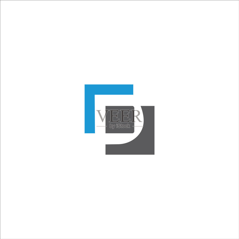 首字母PP或P Logo设计模板图标素材