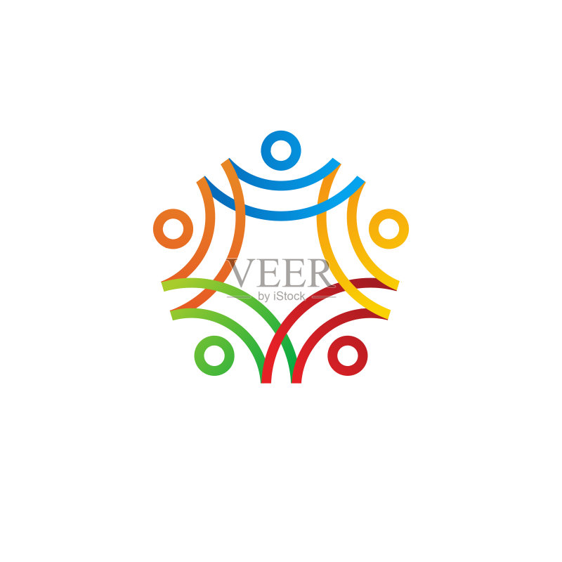 人物家庭团结logo图标图标素材