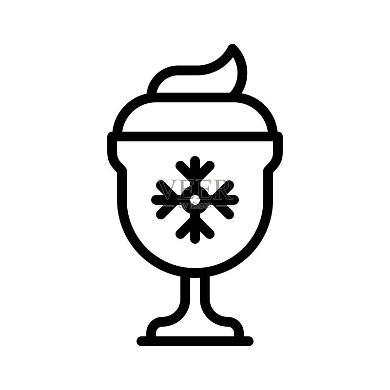 圣诞节食品和饮料图标矢量素材图标素材