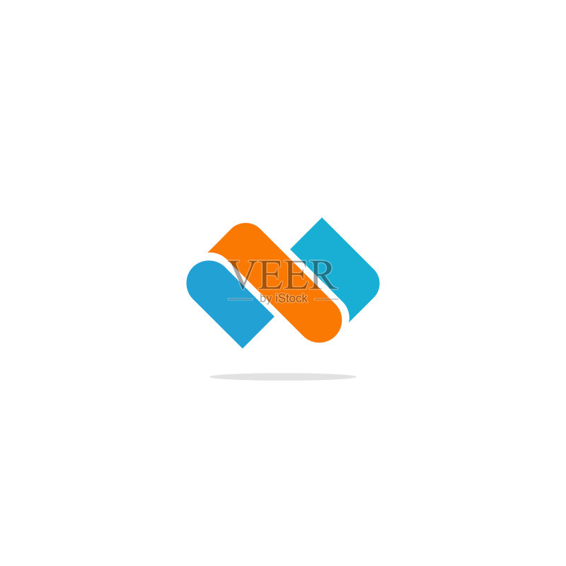 彩色抽象形状公司Logo图标素材