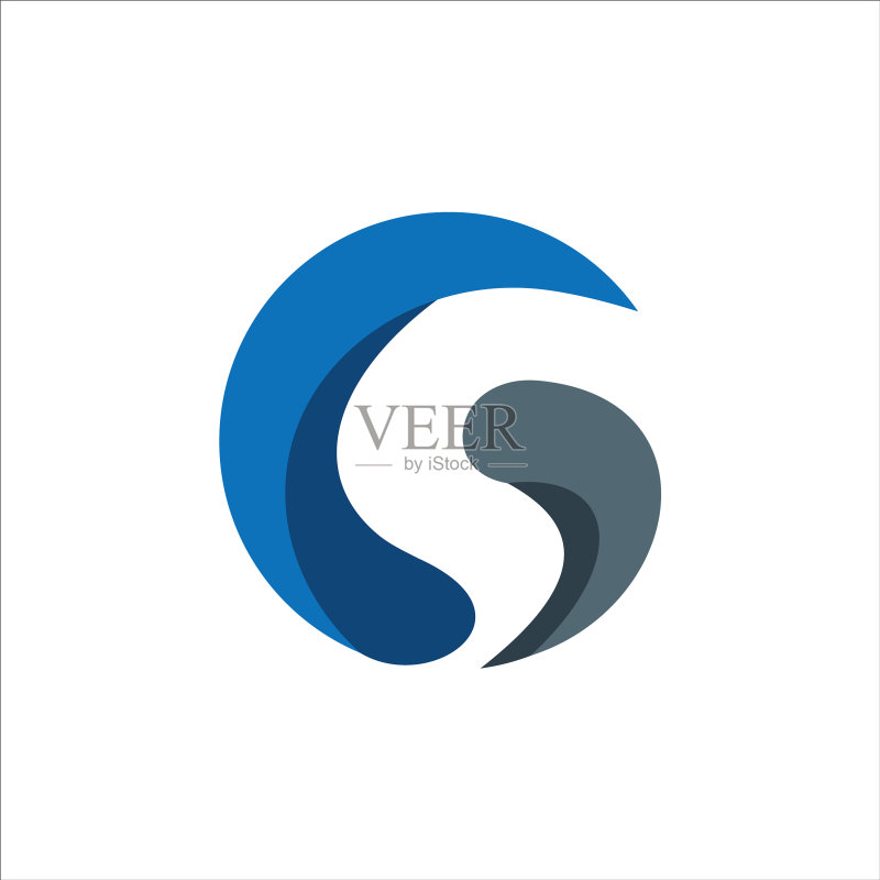 首字母SS标志设计图标素材