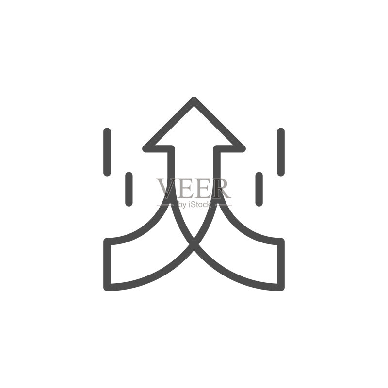 目标标志线性轮廓图标图标素材