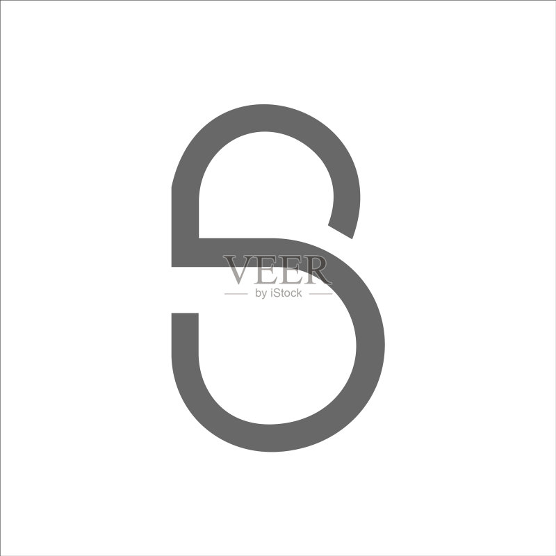 SB或BS字母标志设计模板图标素材