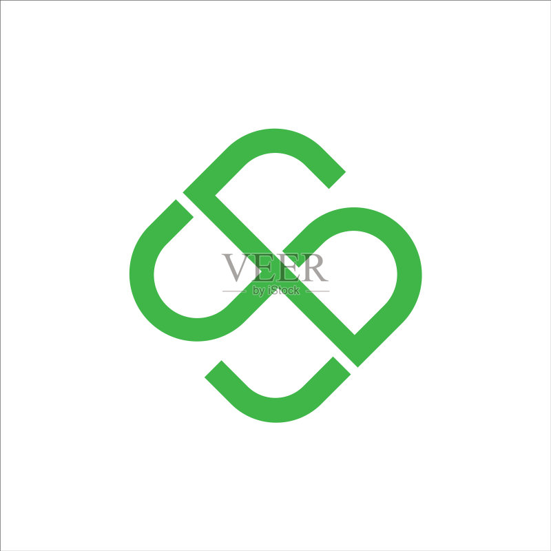 SB或BS字母标志设计模板图标素材