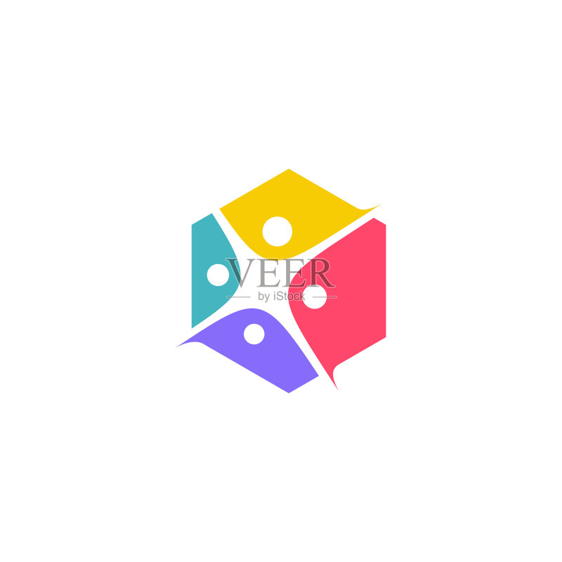 人物家庭团结logo图标图标素材