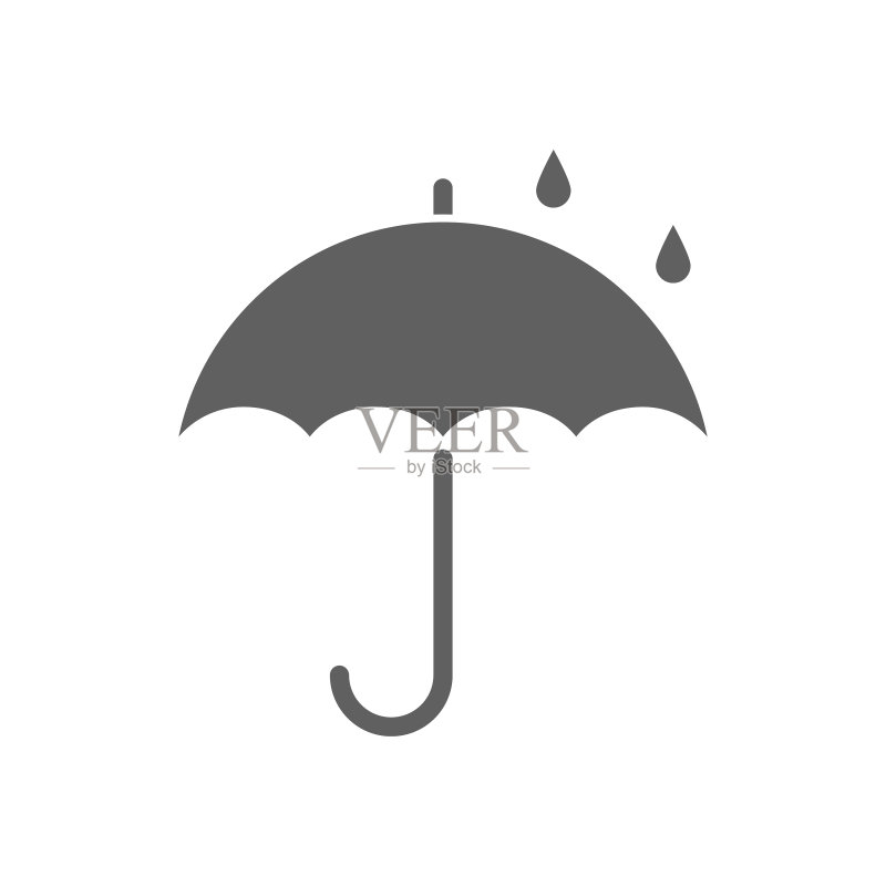 雨伞标志图标素材