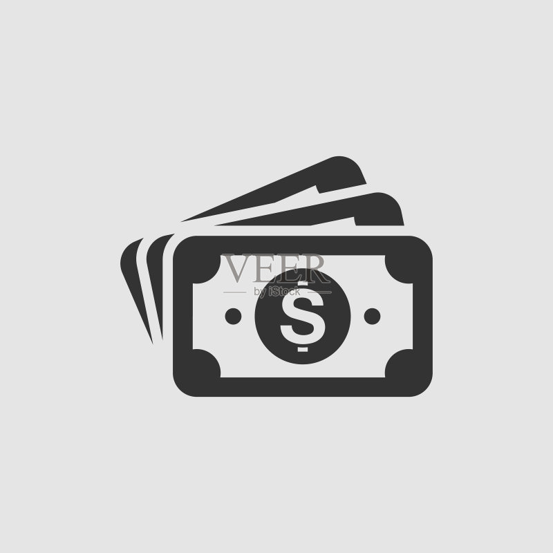 扁平风格现金图标图标素材