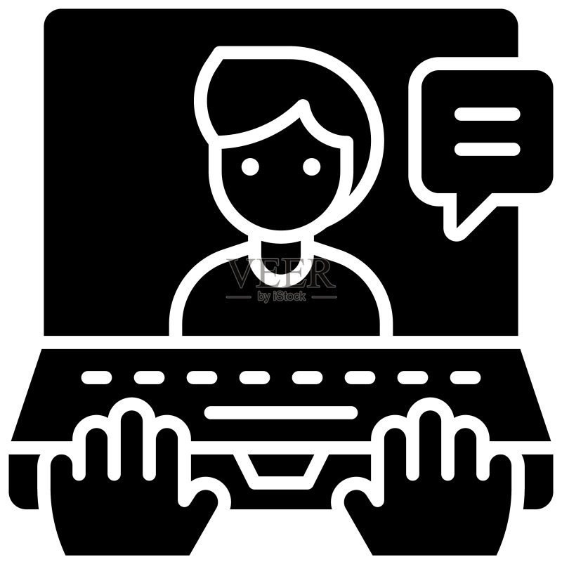 视频通话远程办公图标图标素材