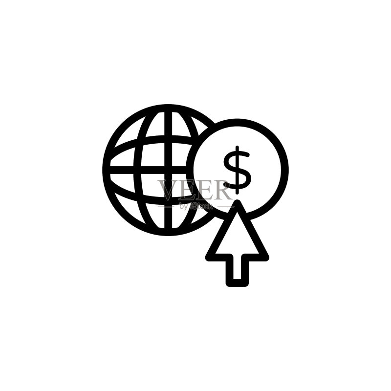 矢量在线支付图标.标识图标素材