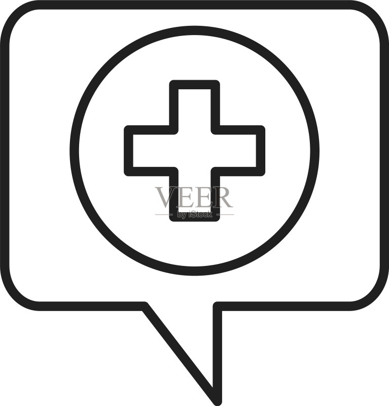 医疗援助医疗保健医院象形图图标素材