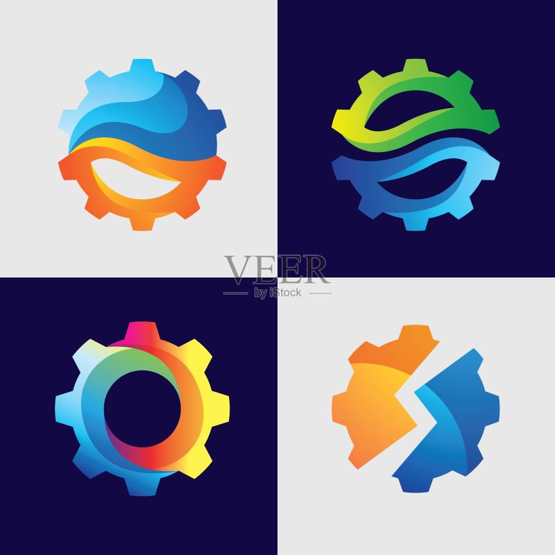 齿轮Logo图图标素材