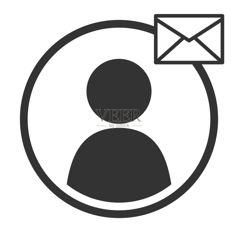 用于Web和App的发送消息矢量图标图标素材