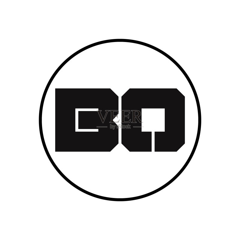 BO字母简约风格标志设计图标素材