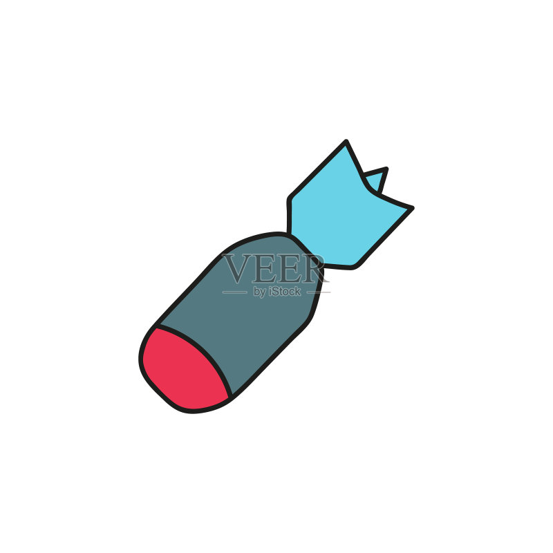 涂鸦航弹图标图标素材