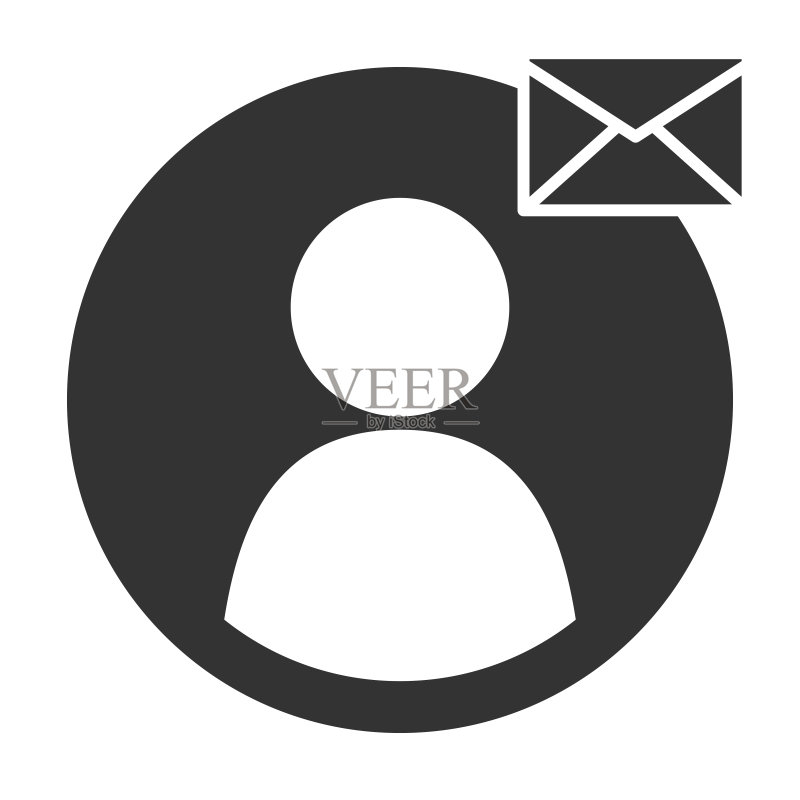 用于Web和App的发送消息矢量图标图标素材