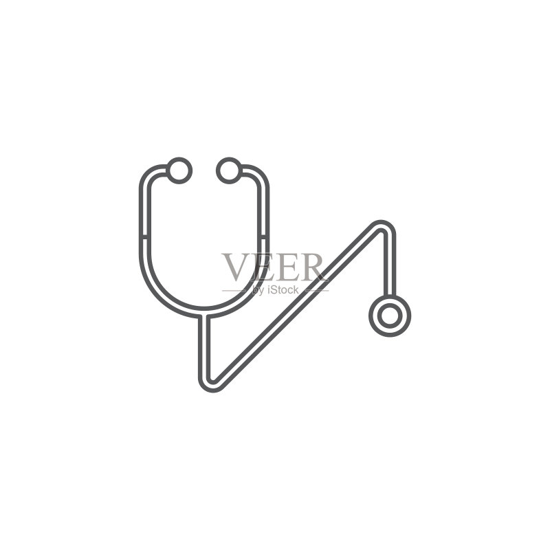 听诊器医疗设备图标图标素材