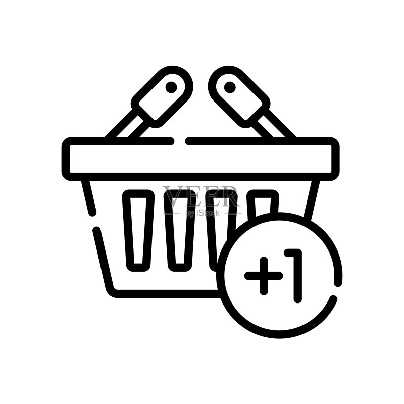 购物线条图标精选集图标素材