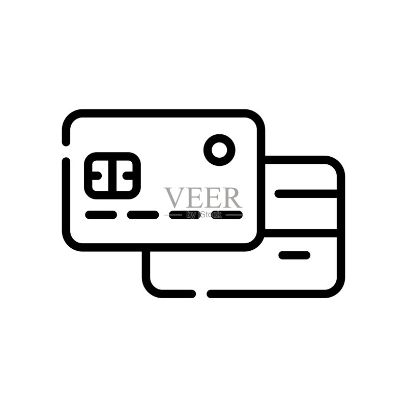 购物线条图标精选集图标素材