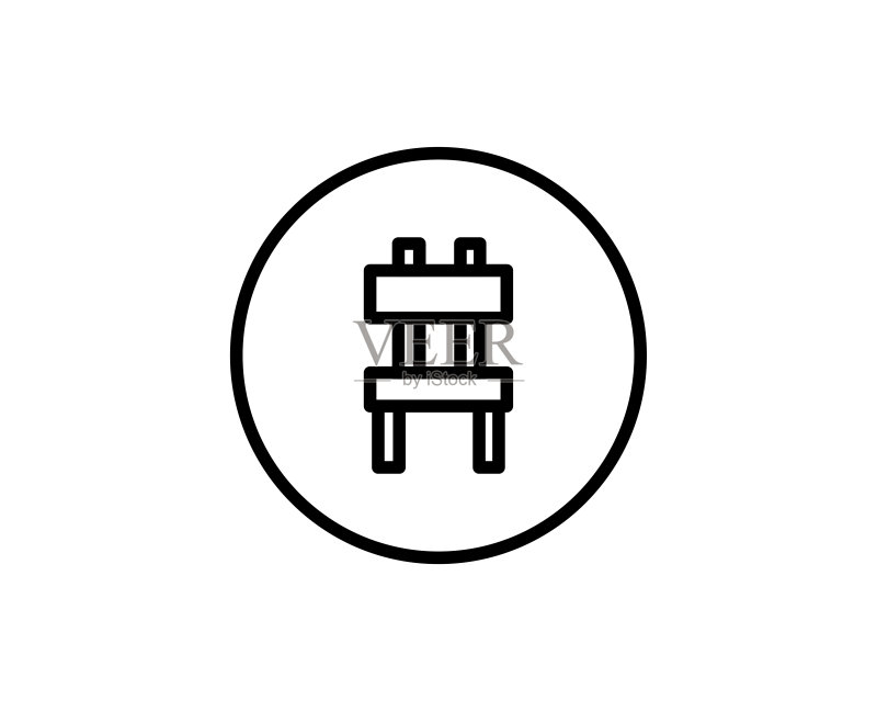 椅子线条图标图标素材