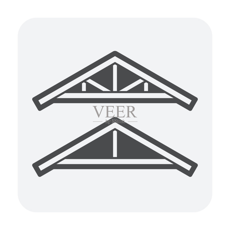 屋顶桁架图标图标素材