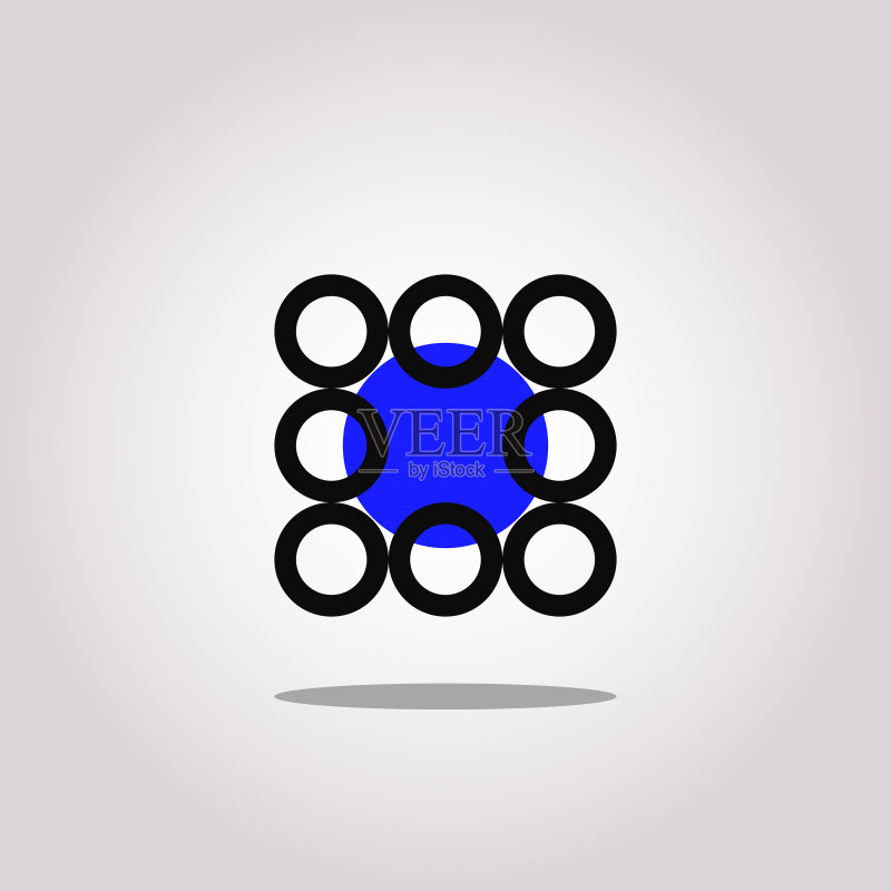 现代抽象圆形Logo图标符号图标素材
