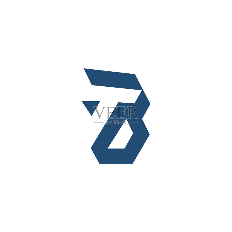 首字母TB或BT标志设计模板图标素材