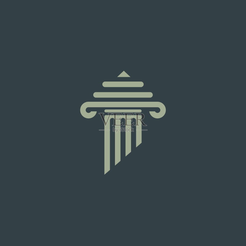 柱形图标Logo模板图标素材