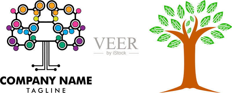 树木科技图标Logo设计元素图标素材