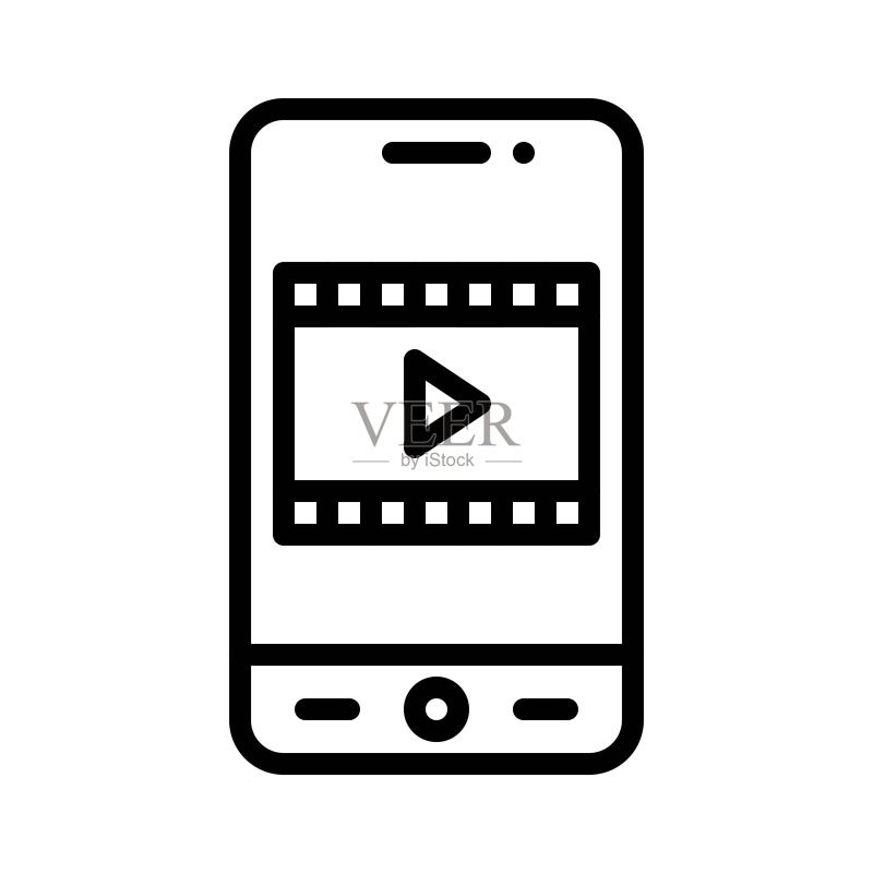 多媒体App图标,移动应用矢量图图标素材
