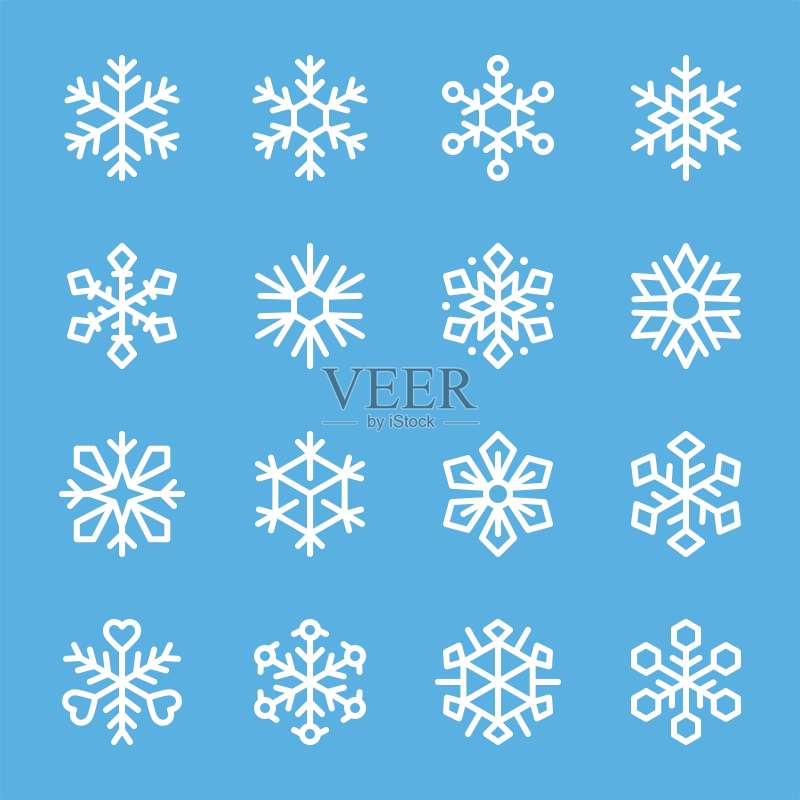 雪花图标合集图标素材