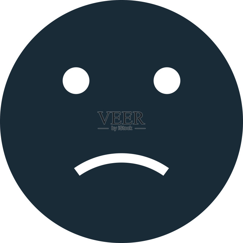 悲伤表情图标Logo设计模板图标素材