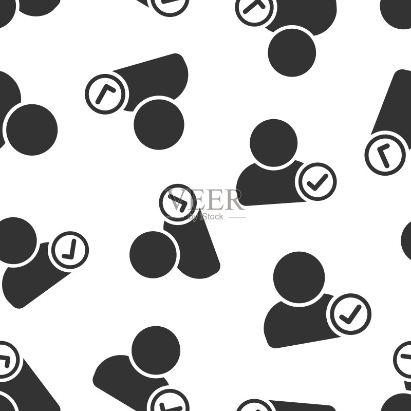 扁平风格的登录图标,人员安全访问权限图标素材
