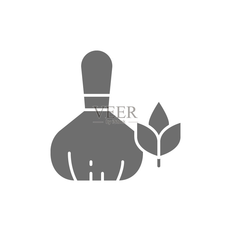 泰式按摩草药包灰色图标图标素材