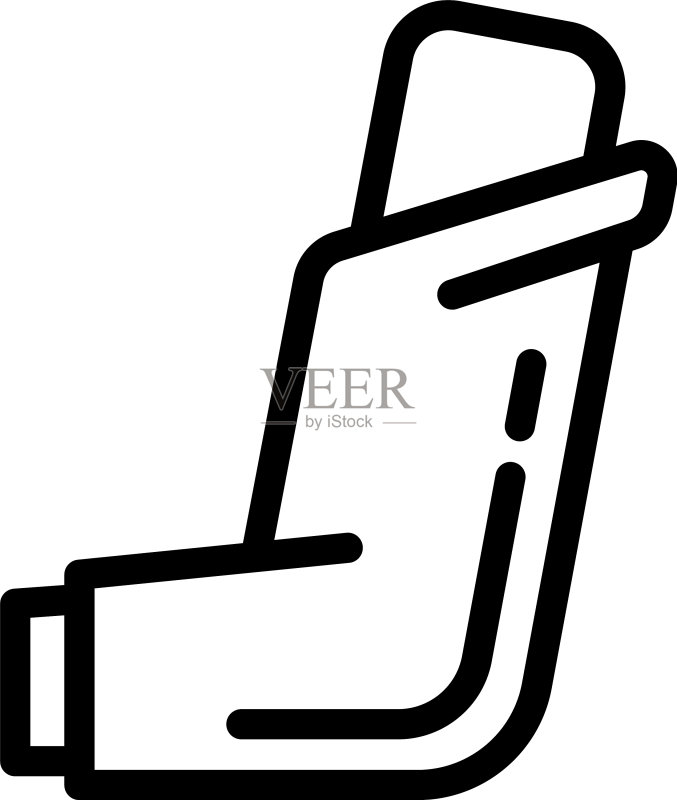医疗吸入器图标轮廓样式图标素材