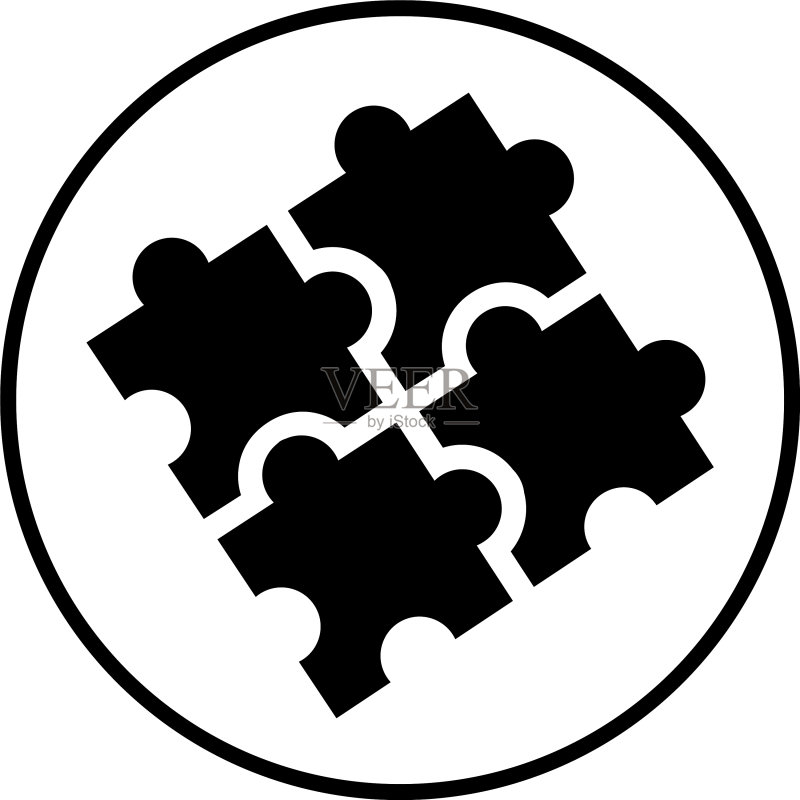 黑色策略解谜图标图标素材