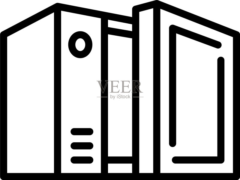 塑料微波炉图标轮廓样式图标素材