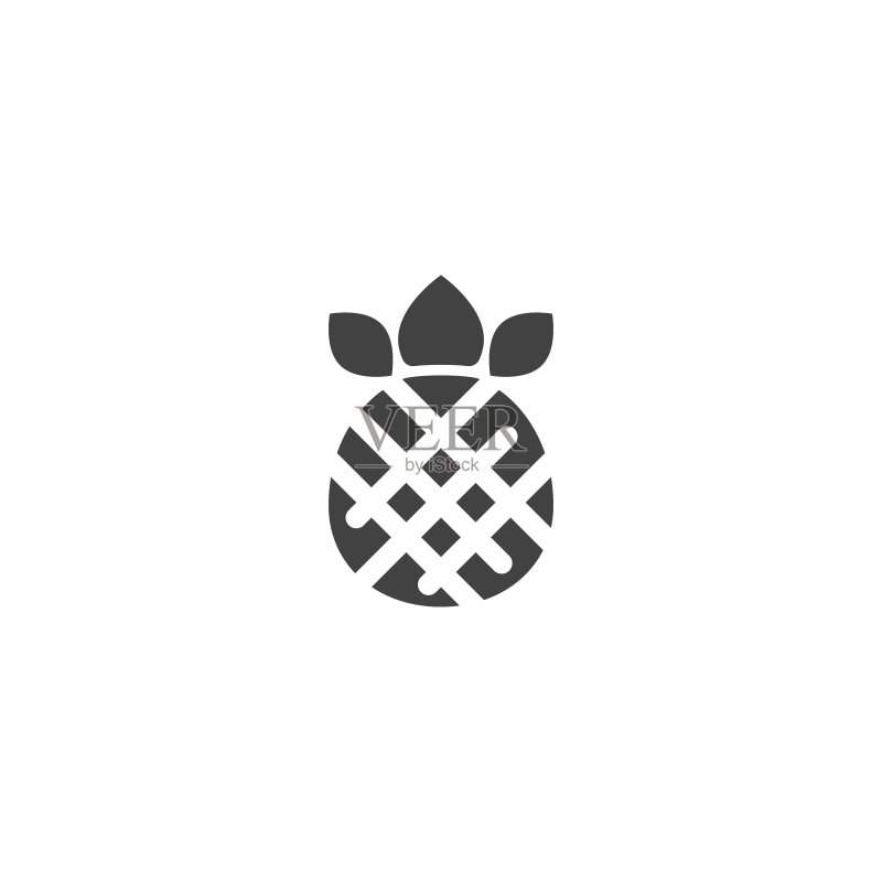 菠萝水果图标图标素材