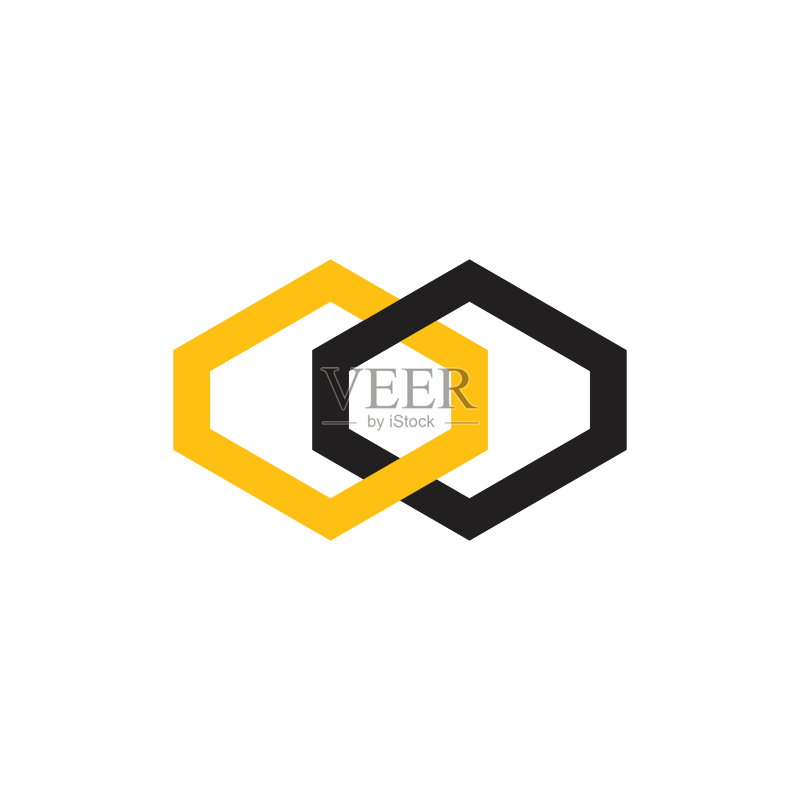 链条连接强大符号Logo图标素材