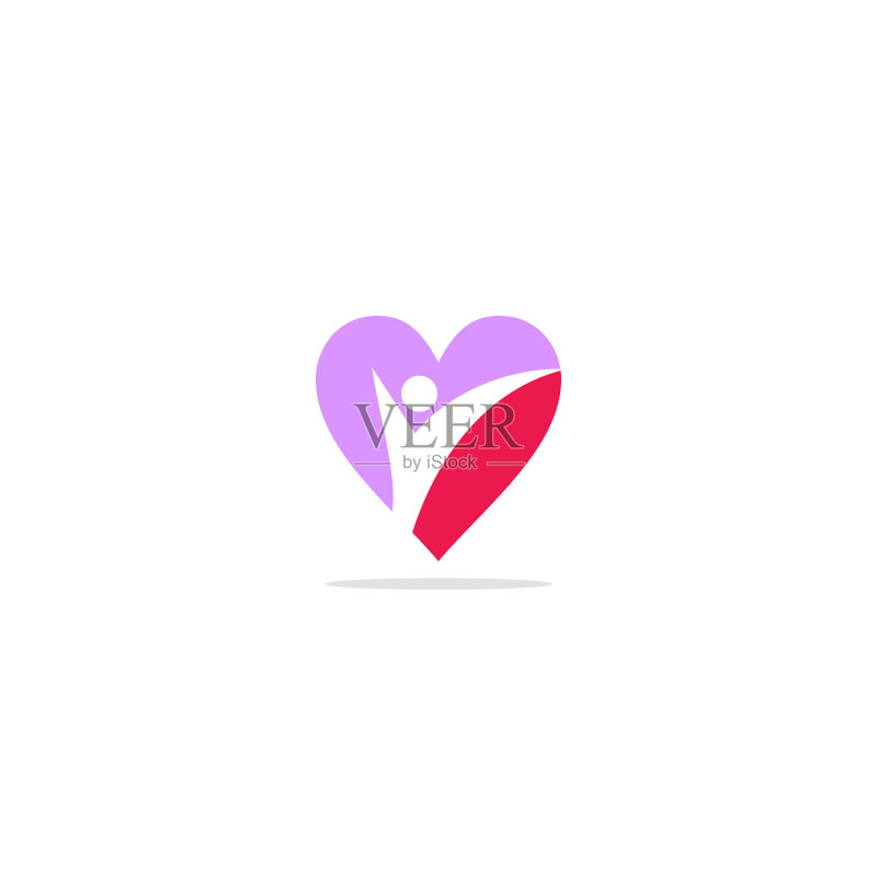 情人节快乐爱心Logo图标素材